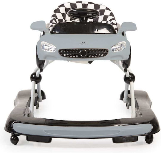 Cangaroo Cabrio Baby Walker with Music for 6+ Months Gray