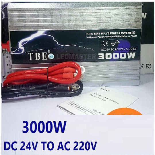 Tbe Inverter Инвертор за кола Модифицирана синусоидална вълна 3000W за преобразуване на 12V DC в 220V AC