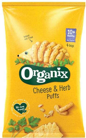 Organix Cheese Puffs Puffs with Flavor Cheese Sugar Free 15gr for 10+ months