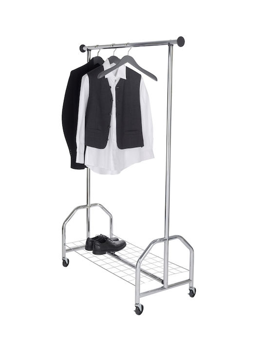 Wenko Rollbar Kleiderständer Silber 121x52x185cm