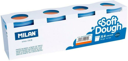 Milan 4 Aluațe De Modelare Plasticină Pentru 3+ Ani