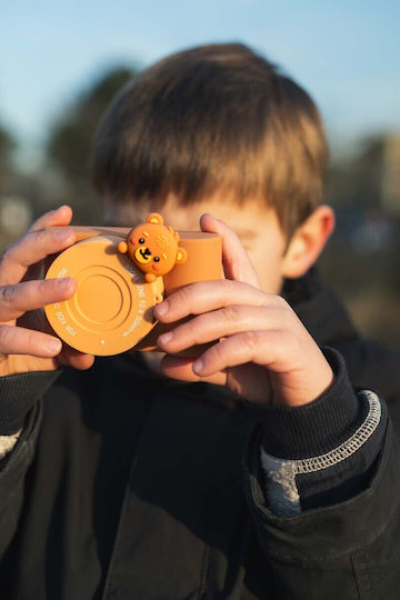 The Zoofamily Zoo Friends Bear Παιδική Φωτογραφική Μηχανή 32MP Πορτοκαλί
