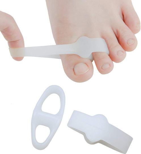 Set 2 Protectoare Pentru Bunion Separatoare De Degete Zenifique Silicon Albe