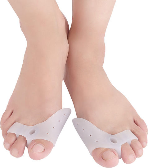 Set 2 Zenifique Bunion Protectors Toe Separators Cushion Made Silicone White