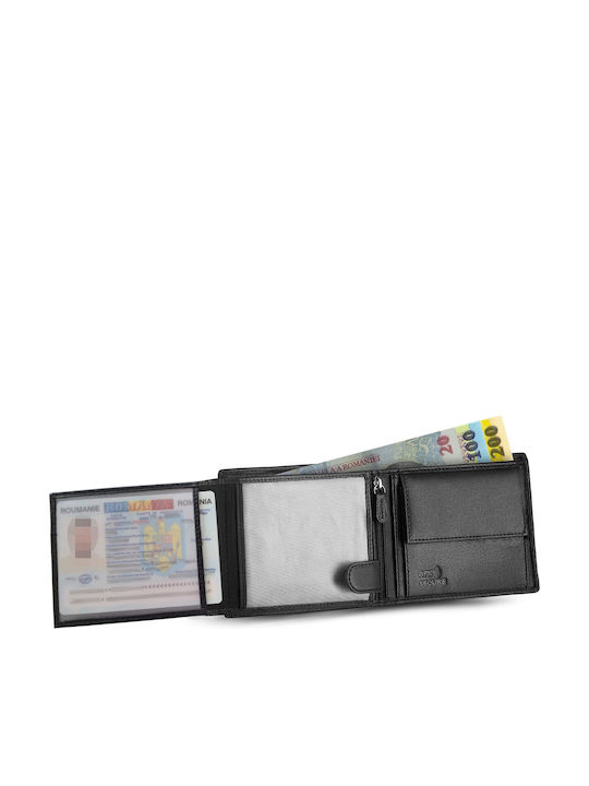 Set Portofel bărbătesc cu RFID Negru
