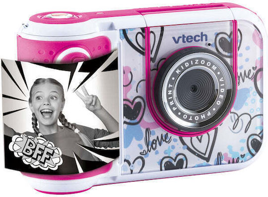 Vtech Kidizoom Print Scrapbook Bundle Cameră Foto pentru Copii cu Imprimare Termică Roz