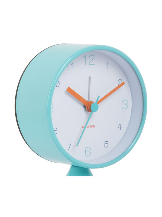 Karlsson Wecker Funky Vibes – Türkises Retro Vintage Design Ka6023bl