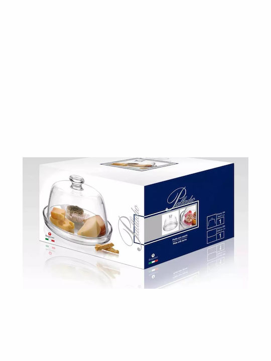 Borgonovo Cake Stand Transparent 22x22x15.9cm