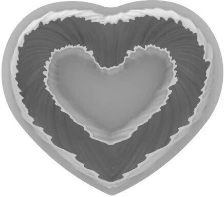 Silikomart Decorating Mold Heartbeat made of Silicone 25cm