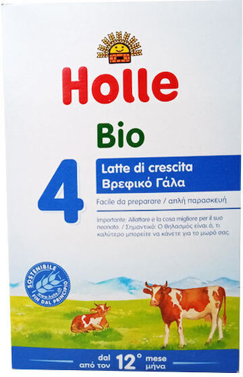Holle Γάλα σε Σκόνη Αγελαδινό No 4 Χωρίς Γλουτένη για 12+ Μηνών 600gr