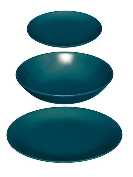 Blue Ceramic Dinnerware Set 18pcs