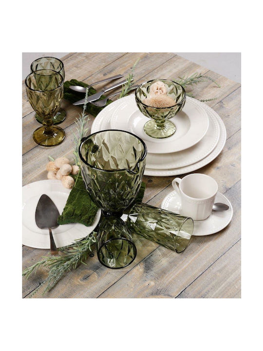 24home.gr Alb Porțelan Set de Vase 20buc
