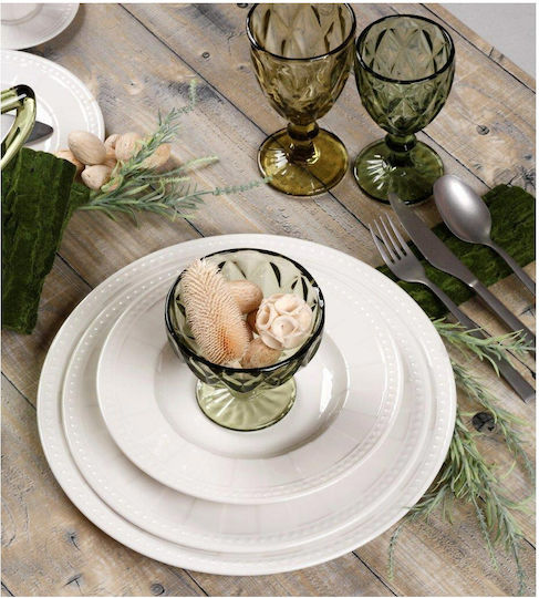 24home.gr White Porcelain Dinnerware Set 20pcs