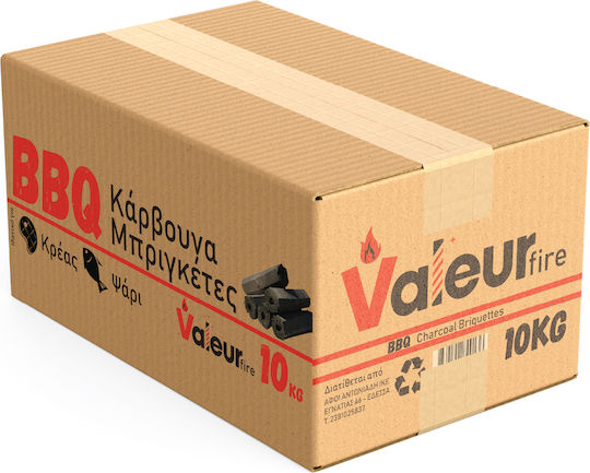 Μπριγκετα Κάρβουνα Ψησίματος Valeur 10kg