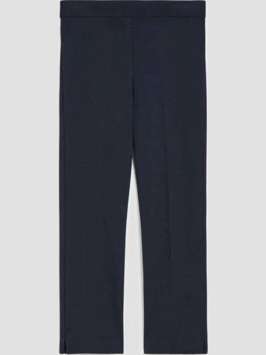 Women's Fabric Trousers in Slim Fit Navy