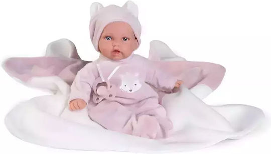 Antonio Juan Baby Doll Cuddle Toy with Comfort Blanket for 3+ Years 27 cm