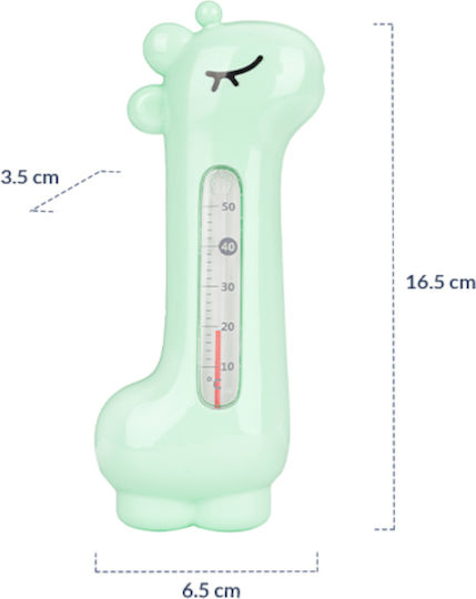 Kikka Boo Analog Bath Thermometer Giraffe 10°C - 50°C Giraffe - Mint