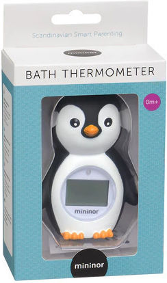 Mininor Дигитален Баня Термометър Penguin 0°C до 50°C Черен