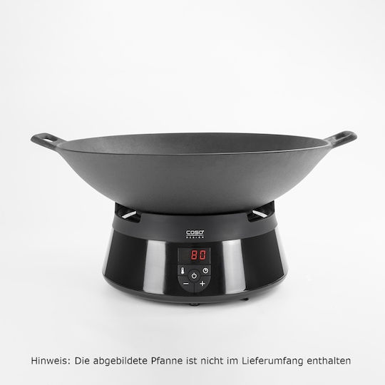 Caso Fondue 8 Person Vas pentru Fondue Electric din Oțel Inoxidabil Negru 1000W 26x26x15buc