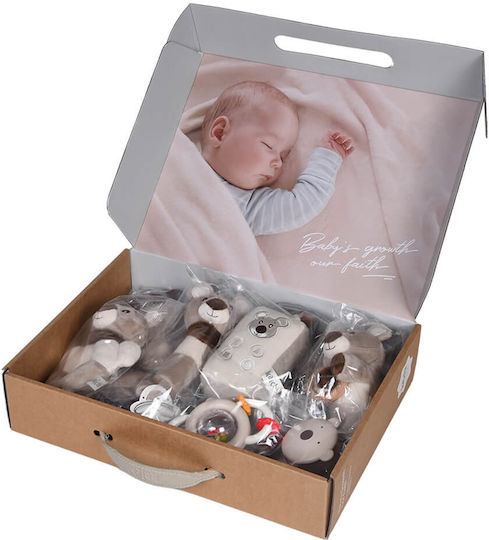 Bebe Stars Подредба Коледни Звънчета Teddy Bear Rattles за Новородени