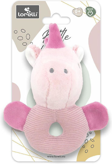 Lorelli Plush Rattle Unicorn Pink Natural