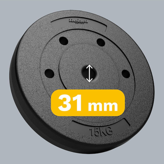 Rebel Σετ Δίσκοι 2 x 15kg Φ31mm