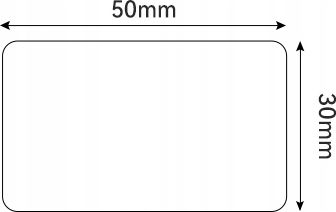 900 Autocolante Autoadezive pe Rolă pentru Imprimantă de Etichete 50x30mm 1buc