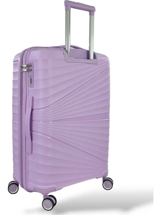 Ormi Ormi Hard Lila Travel Suitcases Max Height 75cm with 4 Wheels Set of 3