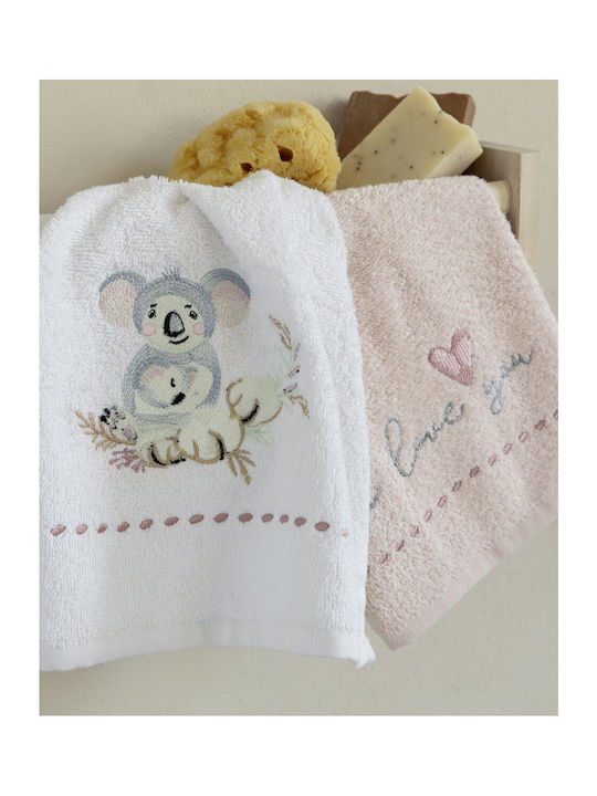 Nima Laveta Koala Love Albă Roz Greutate 420gr/m²