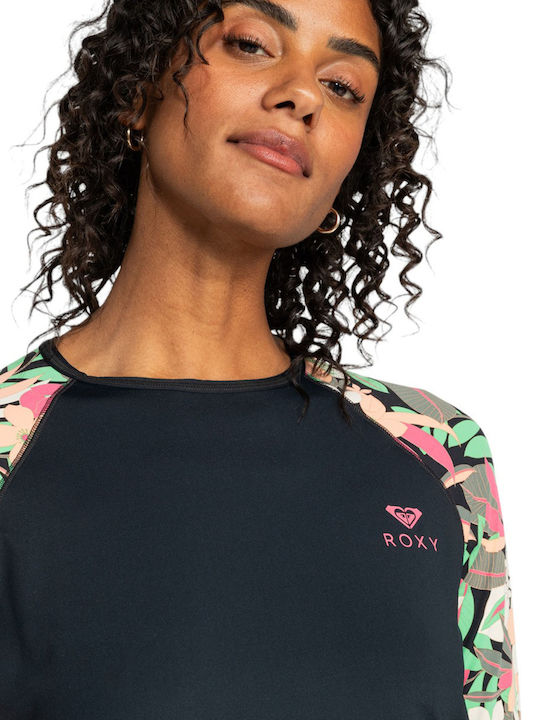 Roxy UPF 50 Γυναικεία Μακρυμάνικη Αντηλιακή Μπλούζα Γκρι