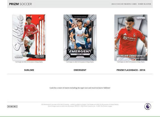 Panini 2024-25 Prizm Premier League Soccer Epl Retail Box 24 Packs