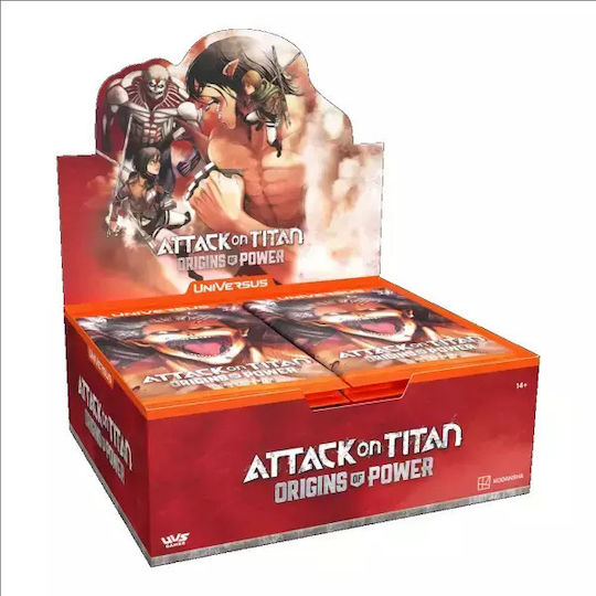 Universus Ccg Atacul pe Titanii Origini Booster de Putere Afișare 24 Pachete
