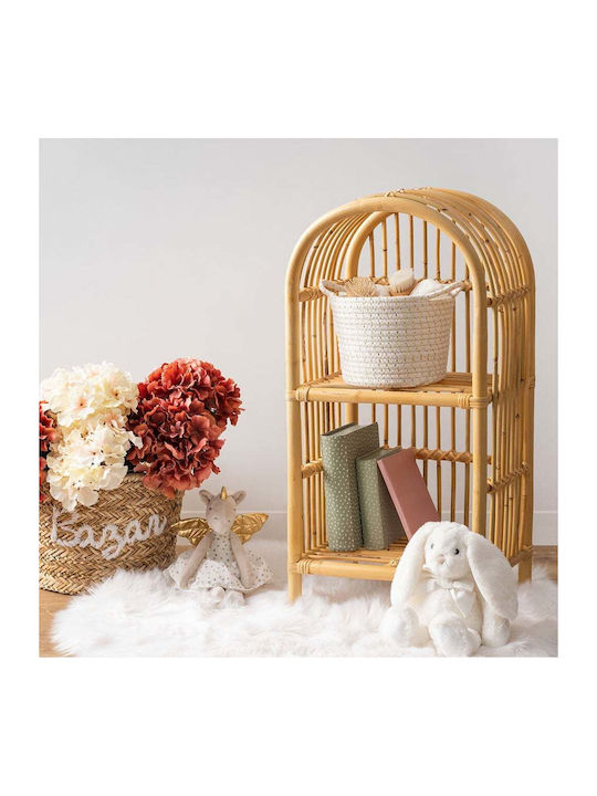 A-S Rattan Βιβλιοθήκη Δαπέδου Ξύλινη Καφέ 38x28x76cm