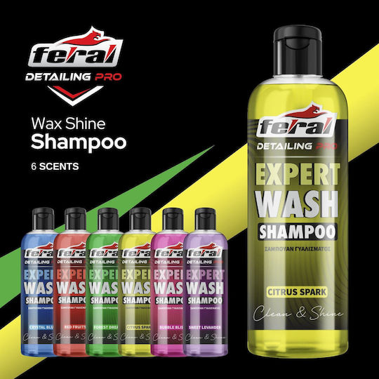 Feral Expert Wash Detailing Pro Autoshampoo With Wax und Aroma Kaugummi 750ml