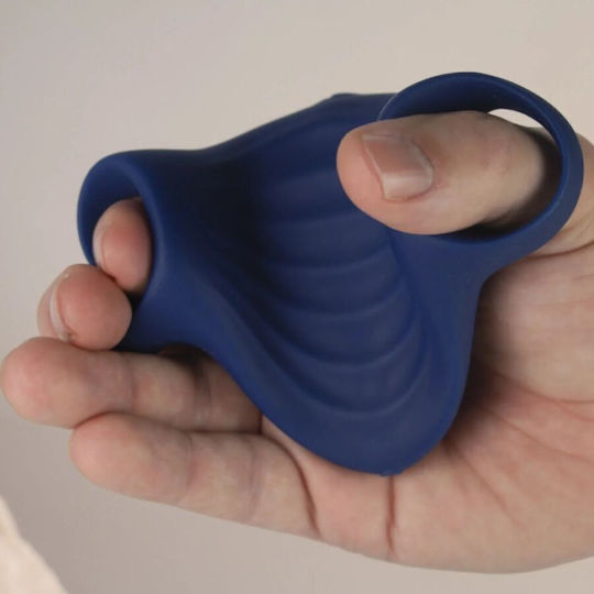 Rocks Off Palm Vibrator Finger with Remote Control 12.3cm Blue