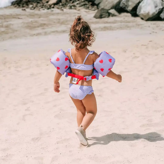 Swim Essentials Swimming Armbands from Foam 2-6 years with Chest Support Flower Hearts