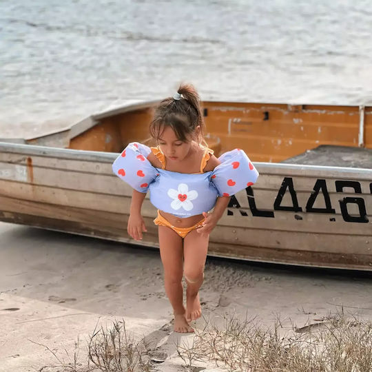 Swim Essentials Swimming Armbands from Foam 2-6 years with Chest Support Flower Hearts