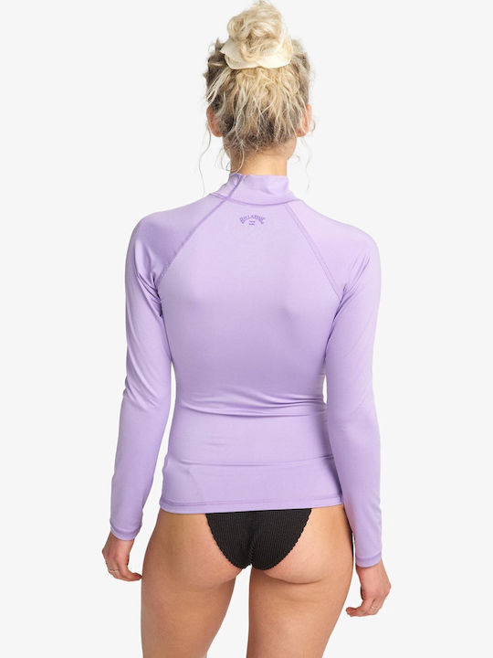 Billabong Tropic Surf UPF 50+ Дамска Дълъг Ръкав Слънцезащитна Блуза Лилава