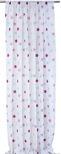 Viopros Kids Rod Pocket Curtain Frankie Turquoise 651765 140x270cm