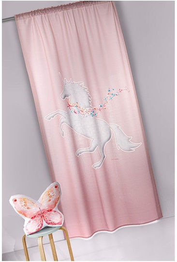 Guy Laroche Kids Rod Pocket Curtain Lilliana Pink 1152030222003 145x270cm