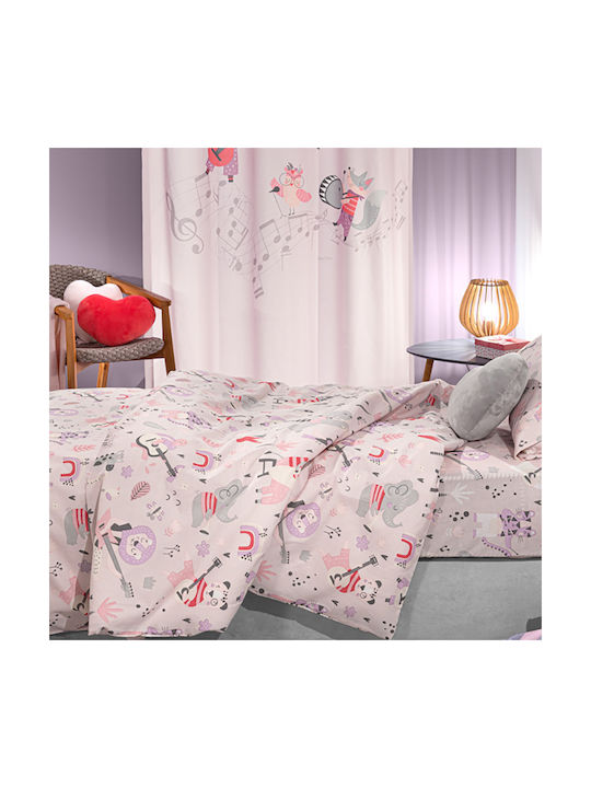 Saint Clair Kids Grommet Top Curtain Lilac 160x240cm