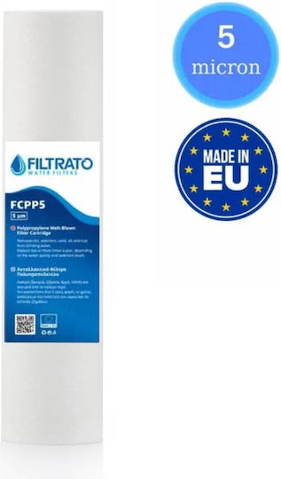 Filtrato Ersatz-Wasserfilter Zentrales Wasserfiltersystem aus Polypropylen 10" FCPP5 5 μm (Mikrometer)