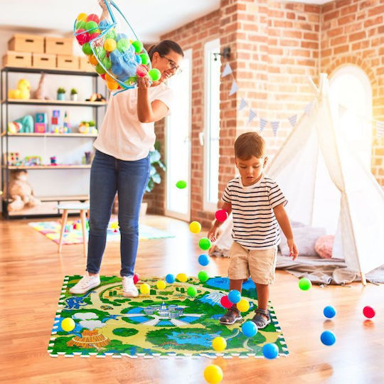 Relaxdays Interaktives Kinder-Bodenpuzzle mit Dinosaurier-Design 9 Teile