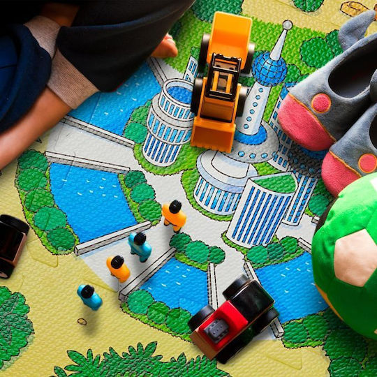 Relaxdays Interaktives Kinder-Bodenpuzzle mit Dinosaurier-Design 9 Teile