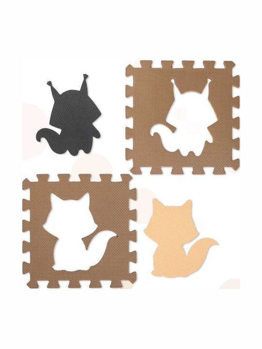 Kruzzel Interactive Floor Puzzle with Animals 9 Pieces