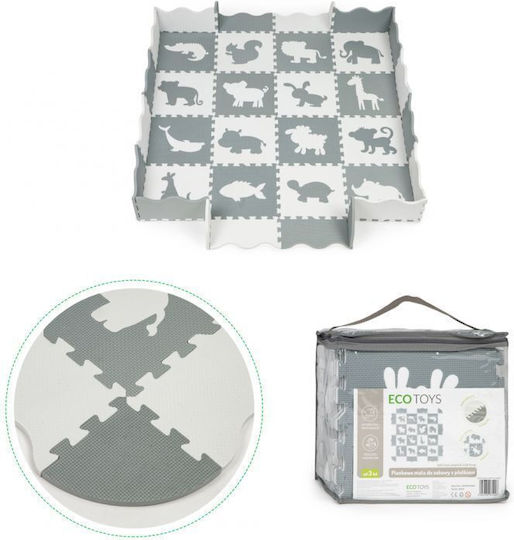 Ecotoys Puzzle de podea educativ pentru copii Covor-Puzzle Educațional 36buc