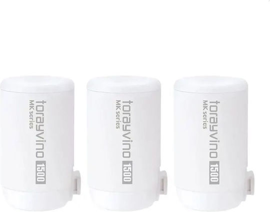 Toray Water Filter Replacement for Faucet made of Activated Carbon 3pcs