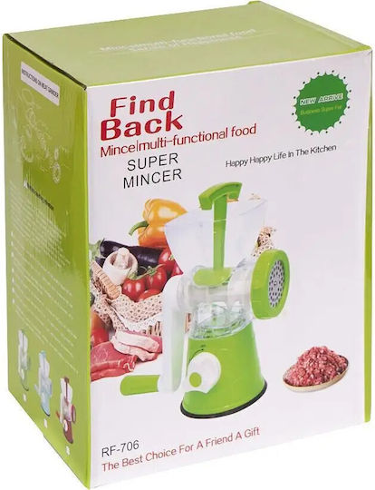 Find Back Multi Function Χειροκίνητη Κρεατομηχανή από Πλαστικό Red
