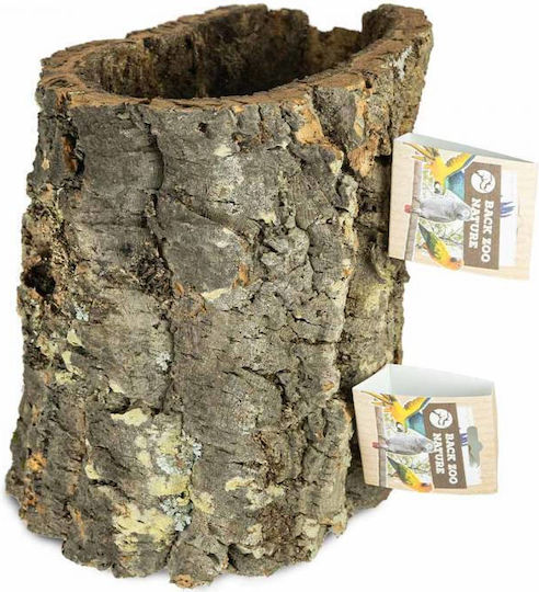 Wooden Log Shelter for Parrots 30cm Length 20-25cm Diameter
