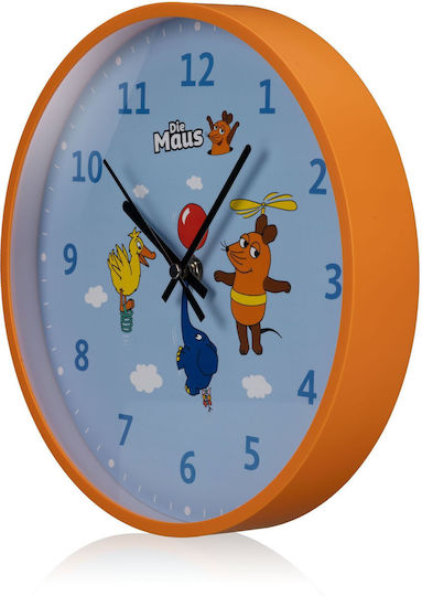 Diemaus Wall Clock Kids Mouse Elephant & Duck